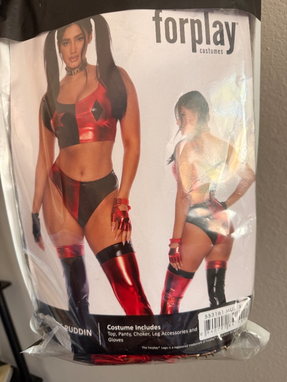 Forplay Harley Quinn costume